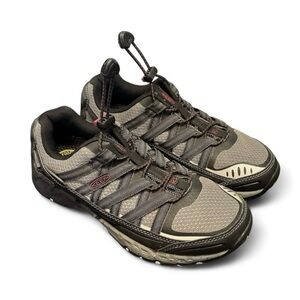Keen Womens Versatrail Low Top Hiking Shoes- Size 6.5 - Black, Grey, Dark Pink
